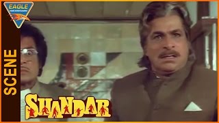 Shandaar Hindi Movie  Kader Khan Angry On Villan  Eagle Hindi Movies [upl. by Aerdnek684]