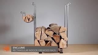 Enclume Rectangular Indoor Firewood Rack [upl. by Ynnaffit]