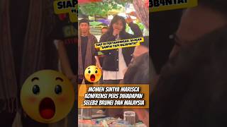 Konferensi Pers Sintya Marisca Dihadapan Para Selebriti Brunei dan Malaysia⁉️ [upl. by Enilorak]