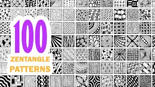 100 zentangle patterns ✺ 100 doodle patterns ✺ 100 mandala patterns [upl. by Assyram970]