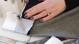 How to sew a tailored waistand using Petersham part 2 [upl. by Moyers]