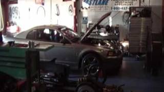 Fastlane Motorsports  Twin Turbo terminator 03 Cobra Project Seth Hayes Dyno 2007 Movie [upl. by Nanreh]