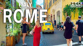 Rome  Italy 4K HDR Walking Tour July 2024  With Captions [upl. by Bevon]