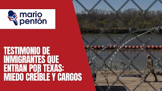 Testimonio de inmigrantes que entran a EEUU por Texas miedo creíble y cargos [upl. by Einttirb612]