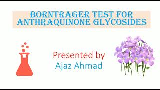 Borntrager Test for Anthraquinone Glycosides [upl. by Novit]