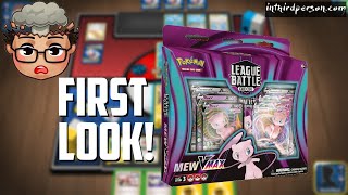 First look at the Mew VMAX League Battle Deck Deck List  Matches Is it worth buying [upl. by Yerot]