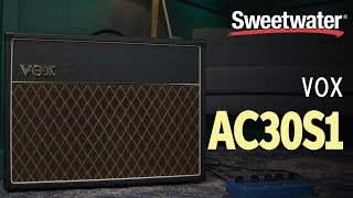 Vox AC30S1 30watt 1x12quot Tube Combo Demo [upl. by Ilowell]