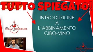 ABBINAMENTO CIBOVINO SPIEGATO IN DETTAGLIO DA SOMMELIER AIS  TwT [upl. by Akimot908]