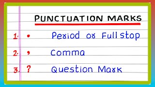 PUNCTUATION MARKS [upl. by Evangeline]