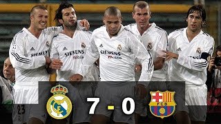 The Best Classico Real Madrid vs Barcelona 7 0 All Goals amp Extended Highlights [upl. by Dopp]