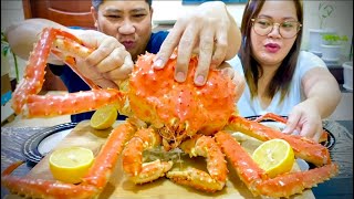 GIANT KING CRAB MUKBANG  MUKBANG PHILIPPINES  KIKAY CRAVINGS [upl. by Skurnik]