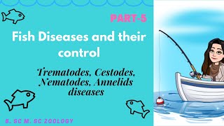 TrematodesCestodesNematodesAnnelids diseases in Fishes amp ControlPart5 BSc MSc Zoology [upl. by Sorazal970]