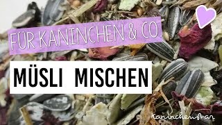 Müsli mischen für Kaninchen 🍲  Kaninchenstar [upl. by Anirtal]