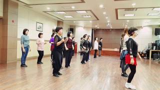 Crazy Foot Mambo Line Dance Sandras Linedance Class 능곡 [upl. by Ahsurej]