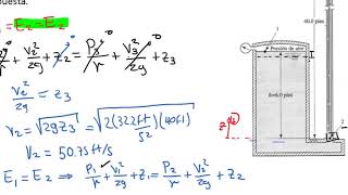 Mecánica de Fluidos Principio de Bernoulli y Teoerma de Torricelli en Tanque Presurizado [upl. by Ardeha799]