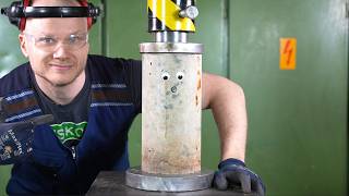 How Strong Is Concrete Hydraulic Press Test [upl. by Wan]