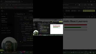 Progress bar animation in react shorts frontend reactjs programming coding reactjstutorial [upl. by Hoj]