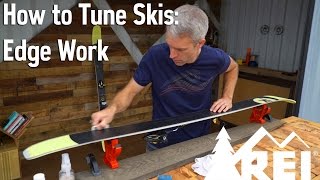 How to Tune Ski Edges  Remove Burrs and Rust  REI [upl. by Henarat]