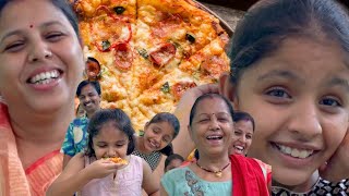 Eating Pizza Challenge l Pizza amp Cold Drink Challenge l Family challenge [upl. by Naesed]