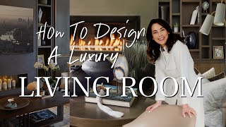 HOW TO DESIGN A LUXURY LIVING ROOM  Behind The Design  LGCineBeam [upl. by Wales]