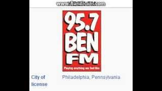 WBENFM 957 BEN FM Philadelphia PA TOTH ID at 1000 pm 10182014 [upl. by Sterner]