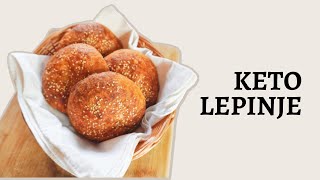 KETO LEPINJE od bademovog brašna savršene za sendviče  Keto hleb  Keto recepti [upl. by Llenwad715]