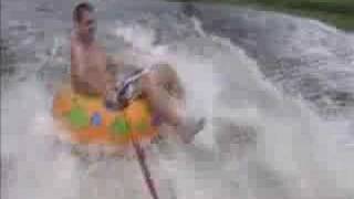 Hurricane Fay street tubing crash [upl. by Airalav]