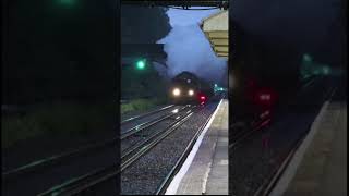 Steam at speed at Grateley amp Winchfield 35028 Clan Line and the End Of Southern Steam railtour 2024 [upl. by Pelag359]