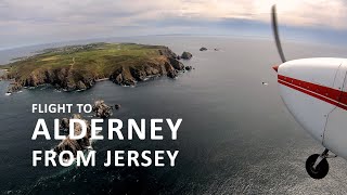 4K ATC Flight from Jersey to Alderney The Channel Islands [upl. by Georgi640]