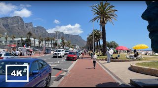 4K Cape Town Walk 2022  Beach Promenade  Camps Bay ASMR NonStop [upl. by Nettirb]