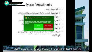 Periwayatan Hadis dengan Makna [upl. by Newberry]