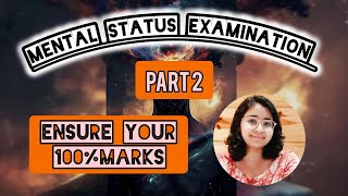 HOW TO CONDUCT MENTAL STATUS EXAMINATION  IMPORTANT TERMS🤯🥵 ENSURE 100 MARKS✌️ TYPES OF THOUGHTS [upl. by Nilrak]