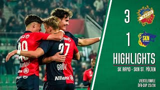 Highlights SK Rapid  SKN St Pölten [upl. by Loyce789]