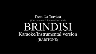 Libiamo nelieti calici Brindisi  Instrumental For Baritones [upl. by Zelikow]