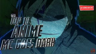 Top 10 Anime Where Main Character Goes Dark  MC Goes Dark Anime [upl. by Yasui]