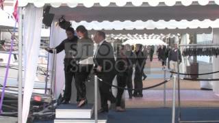 Colin Firth and other guests at quotBefore i go to sleepquot party on a boat in Cannes [upl. by Ecirad757]