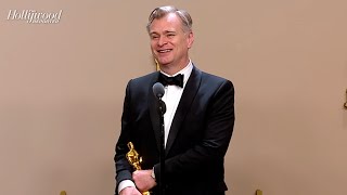 Christopher Nolan An quotIncredible Finishquot to a Wonderful Year  Full Backstage Oscar Interview [upl. by Atikram]