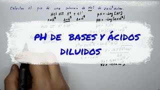 pH DE BASES Y ÁCIDOS DILUIDOS [upl. by Bearce]