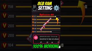 Free Fire 8gb Ram Best Sensitivity Setting ⚙️ 200 Sensitivity Best Setting 2024 In Free Fire [upl. by Pimbley616]