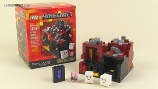 LEGO Minecraft 21106 The Nether micro world set Review [upl. by O'Driscoll289]