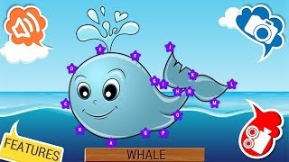 Aquatic Animals Dots Game for Kids [upl. by Leuams]