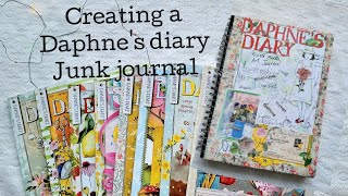 Creating a Daphnes Diary junk journal daphnesdiary junkjournal [upl. by Virgina]