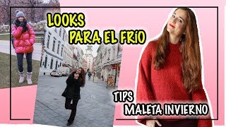 LOOKS PARA EL FRÍO  CONSEJOS MALETA DE INVIERNO  LOOKS FÁCILES Y POR CAPAS  Angélica Sandiego [upl. by Yelha]