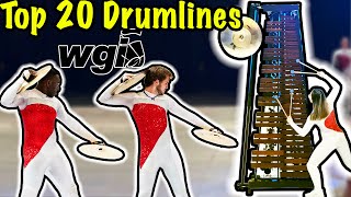 Top 20 WGI Drumline Shows of 2023 [upl. by Hamilah]