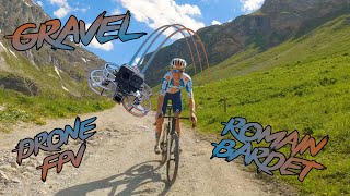 GRAVEL VS DRONE FPV AVEC ROMAIN BARDET  Val dIsère gravel [upl. by Marcellus284]