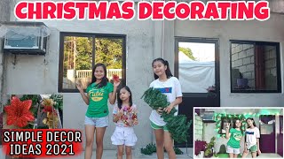 SIMPLE CHRISTMAS DECORATION IDEAS 2021  FRONT YARD CHRISTMAS DECORATE WITH US [upl. by Audry]