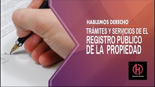 Como funciona el Registro publico de la propiedad [upl. by Anaihs]