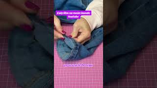 Jak skrócić jeansy zachowując oryginalny brzegszycie diy zrobtosam sewing recykling handmade [upl. by Dowd902]