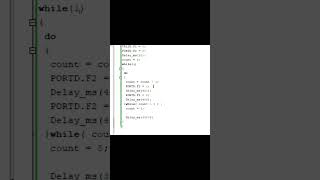 Dowhile loop in MikroC electronics coding technology [upl. by Einapets]