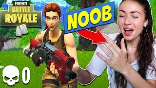 REACTING TO MY FIRST EVER FORTNITE GAME FUNNY [upl. by Helbonna]